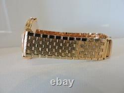 1950 S Jaeger Le Coultre 18kt Or Rose après avoir marché magnifiquement conçu Bracelet