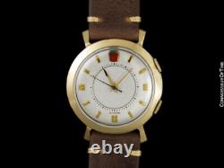 1955 Jaeger-LeCoultre Memovox Vintage Hommes Poignet Alarme, 10K or Rempli Ford