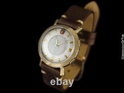 1955 Jaeger-LeCoultre Memovox Vintage Hommes Poignet Alarme, 10K or Rempli Ford