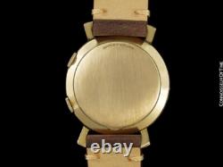 1955 Jaeger-LeCoultre Memovox Vintage Hommes Poignet Alarme, 10K or Rempli Ford