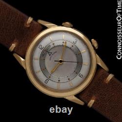 1955 Jaeger-LeCoultre Memovox Vintage Hommes Réveil Poignet 10K or Rempli