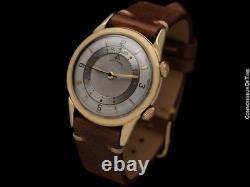 1955 Jaeger-LeCoultre Memovox Vintage Hommes Réveil Poignet 10K or Rempli
