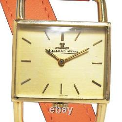 1960 s vintage Jaeger LeCoultre grande taille femme 18k Or Jaune Double Tour