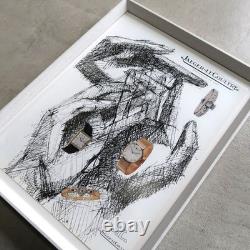 1961 Jaeger-LeCoultre France Intage Avertisement Framed Jean Colin Illustration