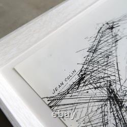 1961 Jaeger-LeCoultre France Intage Avertisement Framed Jean Colin Illustration