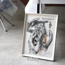 1961 Jaeger-LeCoultre France Intage Avertisement Framed Jean Colin Illustration