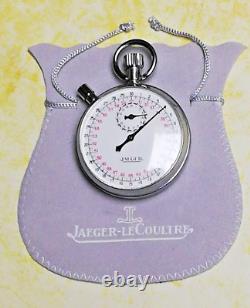 (2430ER) VINTAGE RARE Pocket Watch TIMER JAEGER 1/10 Second SWISS Cal R320