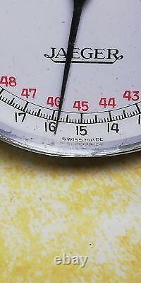 (2430ER) VINTAGE RARE Pocket Watch TIMER JAEGER 1/10 Second SWISS Cal R320