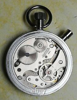 (2430ER) VINTAGE RARE Pocket Watch TIMER JAEGER 1/10 Second SWISS Cal R320
