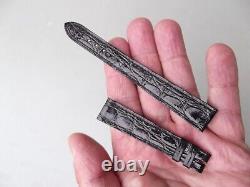 Ancien bracelet de montre en cuir JAEGER 15 mm neuf sans boite (2)