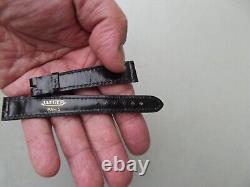 Ancien bracelet de montre en cuir JAEGER 15 mm neuf sans boite (2)