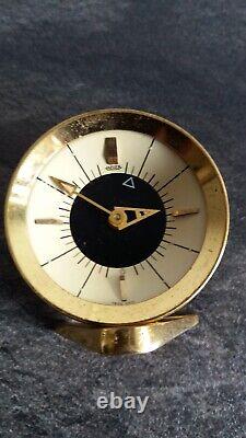Ancienne pendulette montre de voyage 8 jours réveil Jaeger Lecoultre