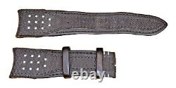 Authentique Jaeger Lecoultre Noir Toile Bracelet Montre 23/20mm, 77 + 116mm OEM