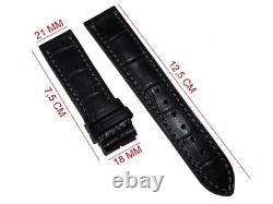 Bracelet Alligator 21mm / 18mm Pour montre Jaeger LeCoultre