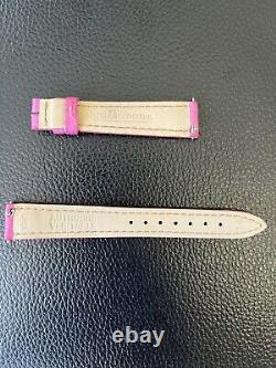 Bracelet Jaeger-Lecoultre Reverso Rose Autruche 14 Ostrich Leather Strap Watch