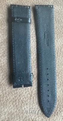 Bracelet alligator mat noir pour JAEGER LECOULTRE REVERSO