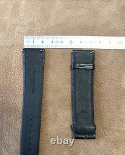 Bracelet alligator mat noir pour JAEGER LECOULTRE REVERSO