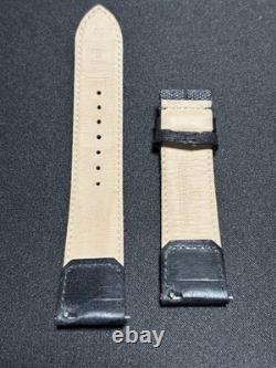 Bracelet de montre Jaeger LeCoultre 20 x 18 mm tissu gris cuir de veau authen