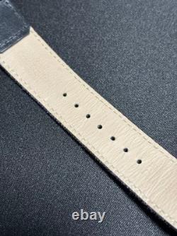Bracelet de montre Jaeger LeCoultre 20 x 18 mm tissu gris cuir de veau authen
