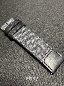 Bracelet de montre Jaeger LeCoultre 20 x 18 mm tissu gris cuir de veau authen