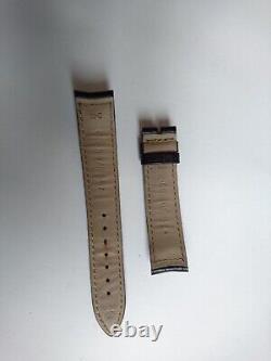 Bracelet de montre Jaeger Lecoultre en cuir alligator crocodile 17mm