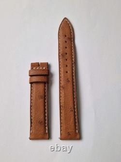 Bracelet de montre Jarger Lecoultre 17mm Cuir d'Autruche 17x16mm Jaeger Strap