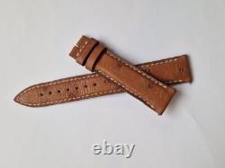 Bracelet de montre Jarger Lecoultre 17mm Cuir d'Autruche 17x16mm Jaeger Strap