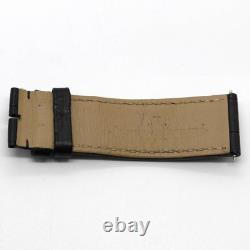 Bracelet de montre en cuir noir véritable JAEGER LE COULTRE 21/20 mm #630