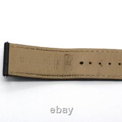 Bracelet de montre en cuir noir véritable JAEGER LE COULTRE 21/20 mm #630