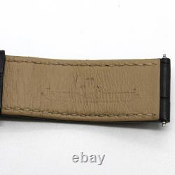 Bracelet de montre en cuir noir véritable JAEGER LE COULTRE 21/20 mm #630