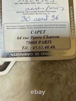 Bulletin de Garantie Jaeger-Lecoultre Montre ChiG