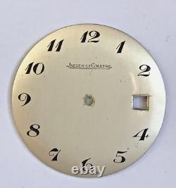 Cadran argenté DATE montre ancienne Jaeger LeCoultre Zifferblatt dial vintage