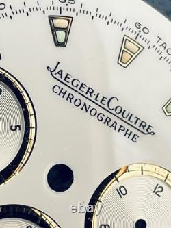 Cadran de montre Jaeger Lecoultre chronographe blanc/or T 26mm NAD sans pieds