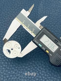 Cadran de montre Jaeger Lecoultre triple date blanc/or 28mm NAD sans pieds