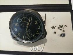 Chronographe Horloge Suisse Vintage Jaeger Lecoultre 8 Jours Russe Force Seconde Guerre Mondiale