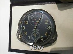 Chronographe Horloge Suisse Vintage Jaeger Lecoultre 8 Jours Russe Force Seconde Guerre Mondiale