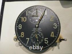 Chronographe Horloge Suisse Vintage Jaeger Lecoultre 8 Jours Russe Force Seconde Guerre Mondiale