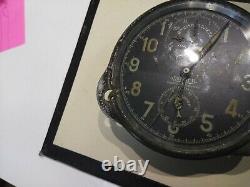 Chronographe Horloge Suisse Vintage Jaeger Lecoultre 8 Jours Russe Force Seconde Guerre Mondiale