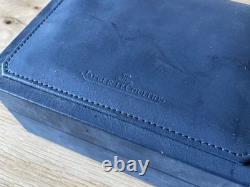 Étui JAEGER LECOULTRE cuir bleu montres de collection
