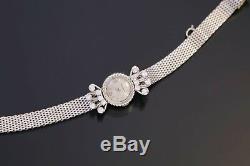Femmes 14K or Blanc Diamant Bracelet Lecoultre Montre de Luxe CA1950S