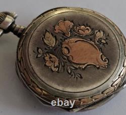 Gousset De Col Lecoultre Argent Lesage A Mayenne Belle Epoque Vintage 1890
