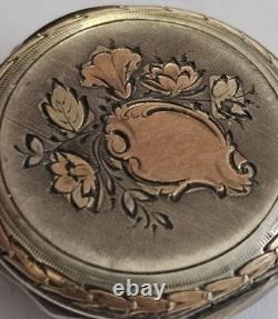 Gousset De Col Lecoultre Argent Lesage A Mayenne Belle Epoque Vintage 1890