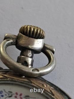 Gousset De Col Lecoultre Argent Lesage A Mayenne Belle Epoque Vintage 1890