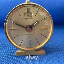 HORLOGE DE VOYAGE VINTAGE JAEGER LeCOULTRE RÉCITAL 8 JOURS FONCTIONNE (A1)