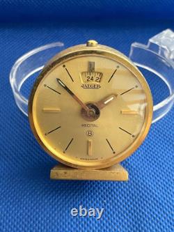HORLOGE DE VOYAGE VINTAGE JAEGER LeCOULTRE RÉCITAL 8 JOURS FONCTIONNE (A1)