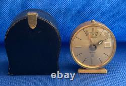 HORLOGE DE VOYAGE VINTAGE JAEGER LeCOULTRE RÉCITAL 8 JOURS FONCTIONNE (A1)