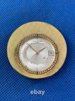 Horloge de bureau de date d'alarme Jaeger LeCoultre Memovox en cours