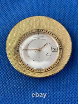 Horloge de bureau de date d'alarme Jaeger LeCoultre Memovox en cours