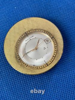 Horloge de bureau de date d'alarme Jaeger LeCoultre Memovox en cours