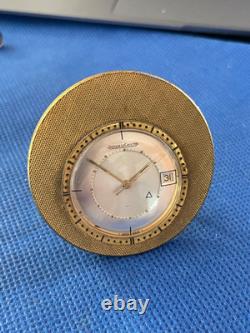 Horloge de bureau de date d'alarme Jaeger LeCoultre Memovox en cours